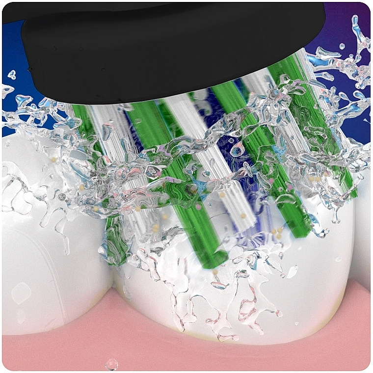Сменная насадка для электрической зубной щетки, 2 шт. - Oral-B Pro Cross Action Black — фото N5