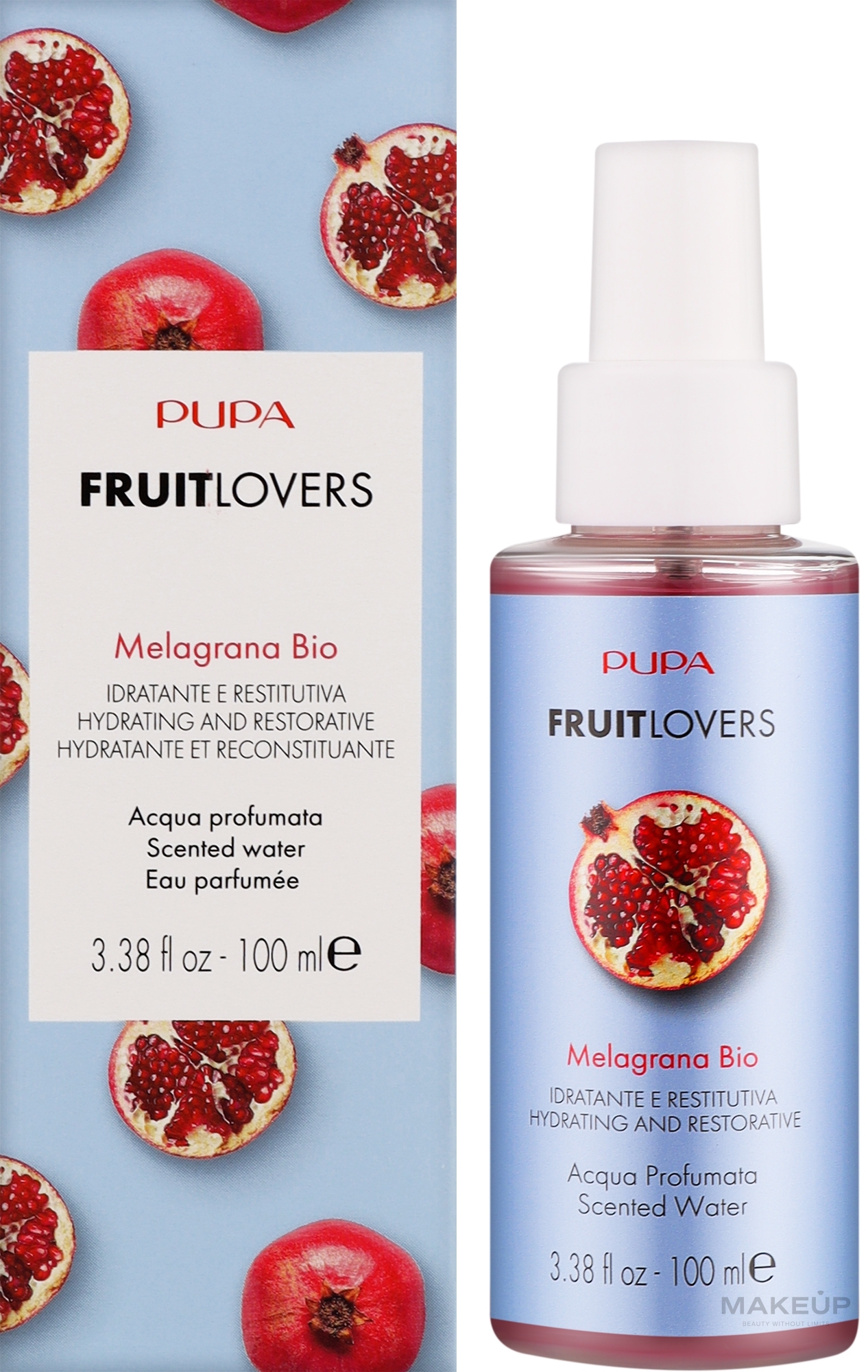 Спрей для тела "Гранат" - Pupa Fruit Lovers Melagrana Bio Acqua Profumata Scented Water — фото 100ml