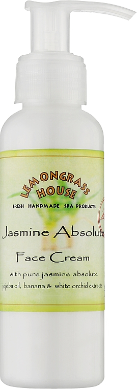 Крем для обличчя "Жасмин" з дозатором  - Lemongrass House Jasmine Face Cream — фото N1
