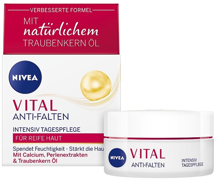 Интенсивный увлажняющий дневной крем для ухода за зрелой кожей - NIVEA Vital Anti-Wrinkle Intensive Day Care — фото N1