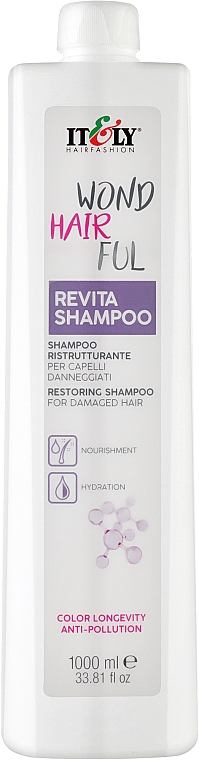 Відновлювальний шампунь для волосся - Itely Hairfashion WondHairFul Revita Shampoo — фото N3