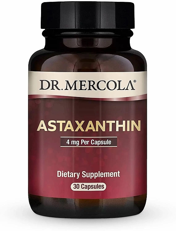 Дієтична добавка "Астаксантин», 4 мг - Dr. Mercola Astaxanthin — фото N1