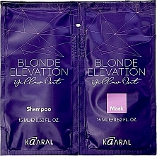 Парфумерія, косметика Набір пробників для волосся - Kaaral Blonde Elevation (shm/15ml + mask/15ml)