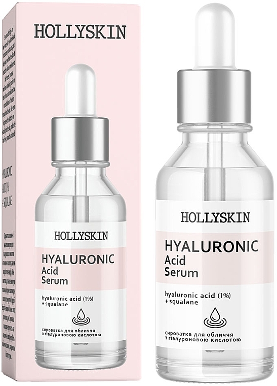Сироватка для обличчя, з гіалуроновою кислотою - Hollyskin Hyaluronic Acid Serum — фото N2