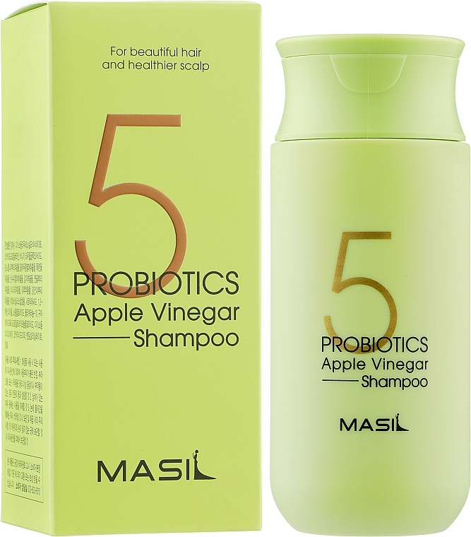 Мягкий бессульфатный шампунь с проботиками и яблочным уксусом - Masil 5 Probiotics Apple Vinegar Shampoo — фото N4