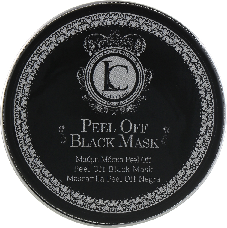 Пілінгова чорна маска для обличчя для чоловіків - Lavish Care Peel Off Black Mask — фото N1