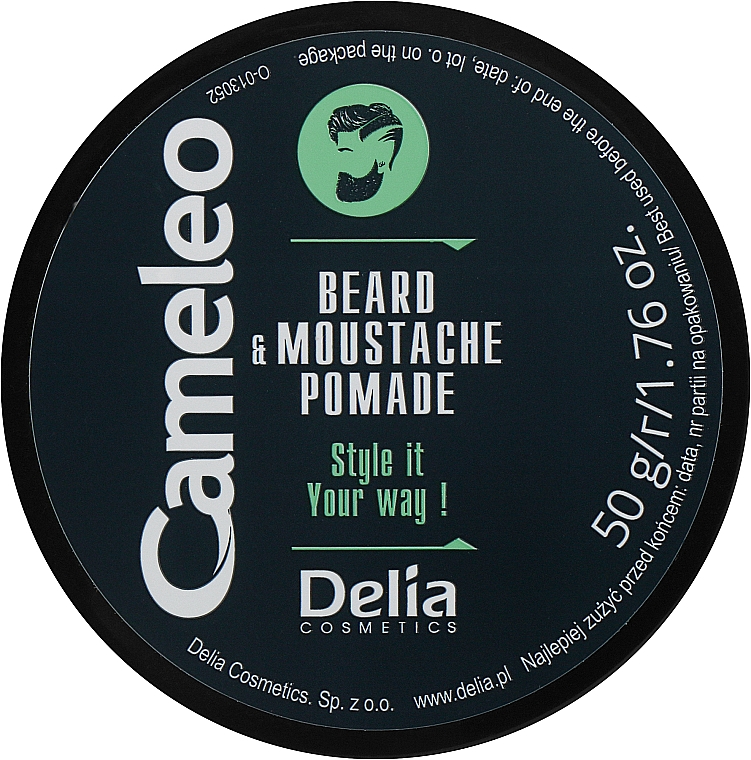Помада для бороди - Delia Cameleo Men Beard and Moustache Pomade