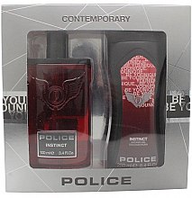 Духи, Парфюмерия, косметика Police Instinct - Набор (edt/100ml + sh/gel/100ml)