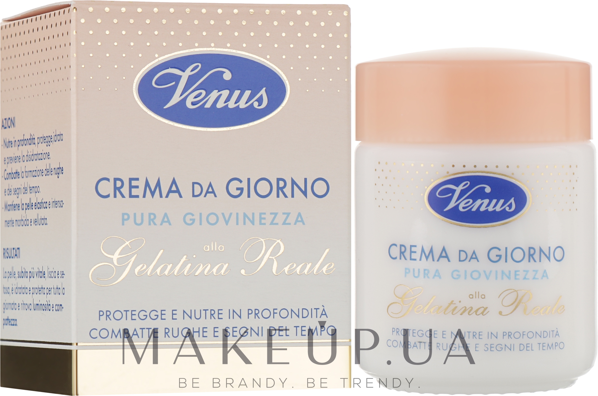 Денний крем для обличчя з бджолиним молочком - Venus Crema Giorno Gelatina Reale — фото 50ml