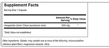 Харчова добавка "Гесперидин", 500 мг - Swanson Hesperidin — фото N3