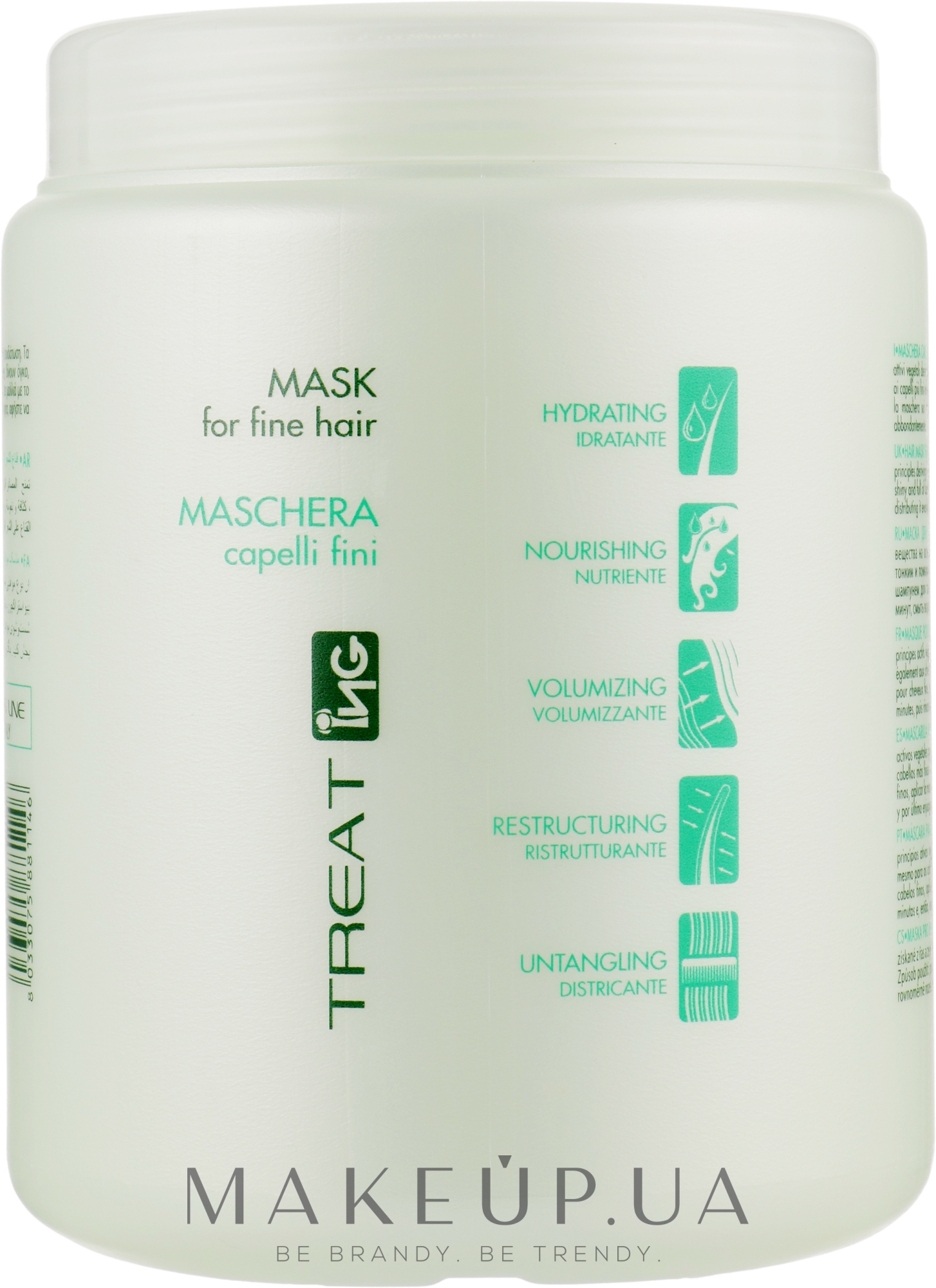 Маска для тонких волос - ING Professional Treat-Treating Mask For Fine Hair — фото 1000ml