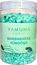 Соль для ванн с маслом перечной мяты, в банке - Yamuna Bath Salt — фото N1