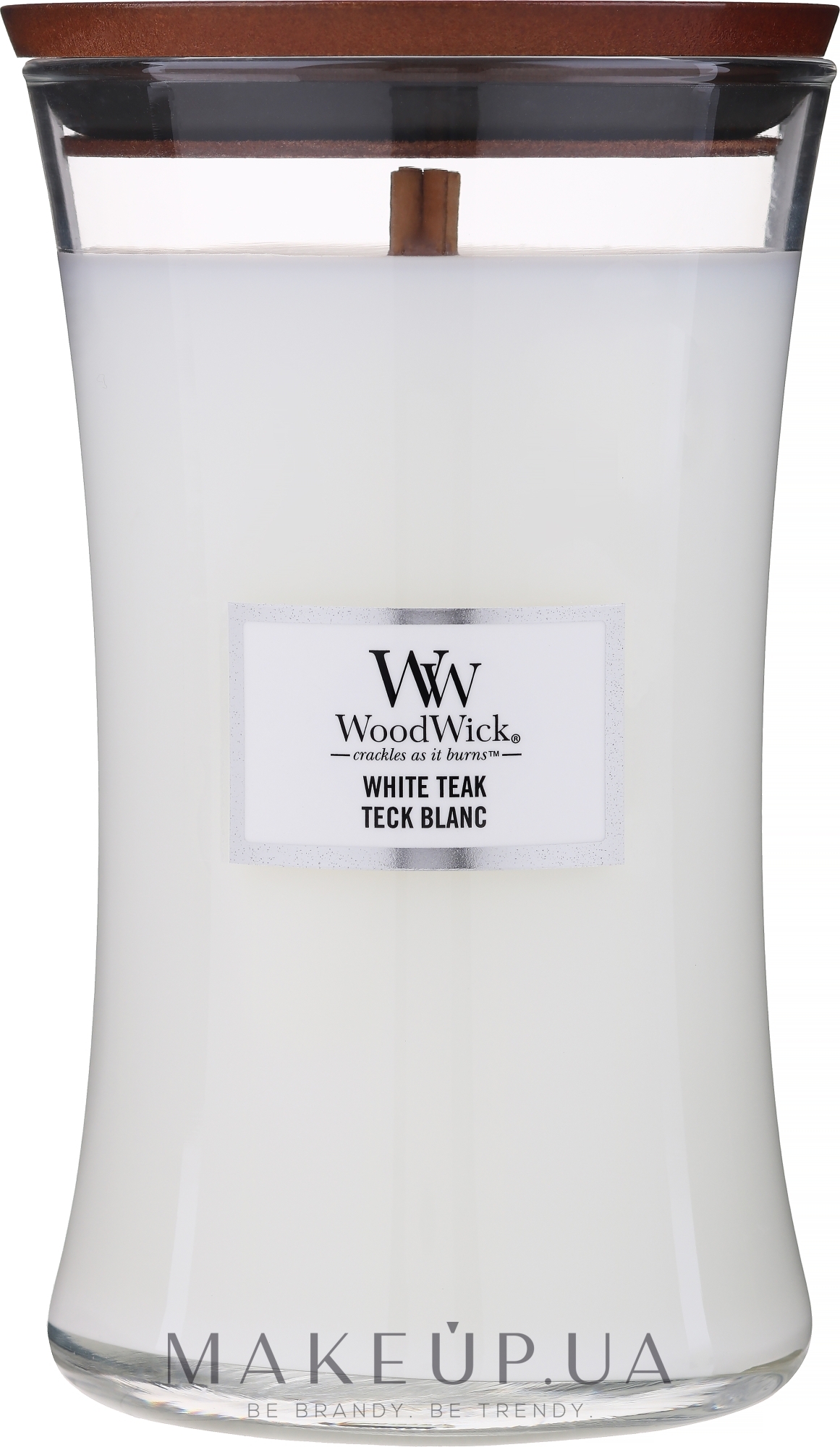 WoodWick® White Teak Large Hourglass Candle