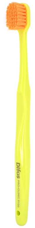 Зубна щітка "Ultra Soft" 512063, салатова з помаранчевою щетиною, в кейсі - Difas Pro-Clinic 5100 — фото N3