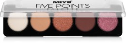 Духи, Парфюмерия, косметика УЦЕНКА Палетка теней для век - Miyo Five Points Palette* 