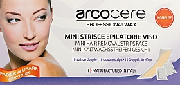 Парфумерія, косметика Подвійні смужки для епіляції обличчя - Arcocere Deepline Mini-Hair Removal Strips Face