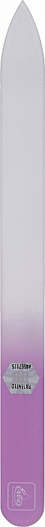 Стеклянная пилочка для ногтей в футляре 14 см, розовая - Erbe Solingen — фото N1