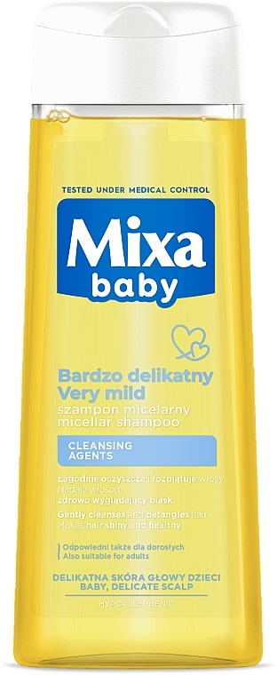 Ніжний міцелярний шампунь для дітей - Mixa Very Mild Micellar Shampoo