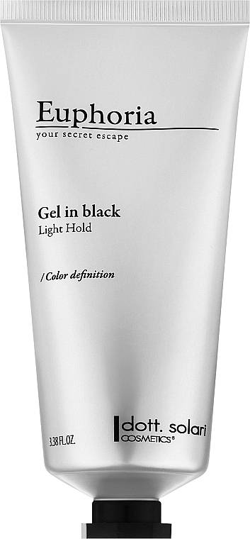 Гель для укладання волосся, чорний - Dott. Solari Euphoria Gel In Black — фото N1