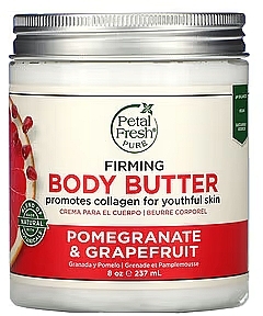 Масло для гладкости кожи тела, гранат и грейпфрут - Petal Fresh Body Butter Pomegranate & Grapefruit — фото N1