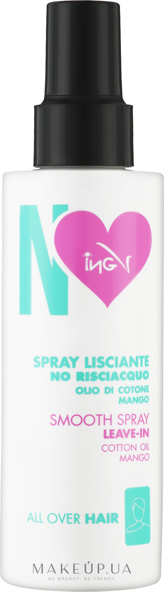 Розгладжувальний спрей для волосся - ING Professional Smooth Spray Leave-In — фото 150ml