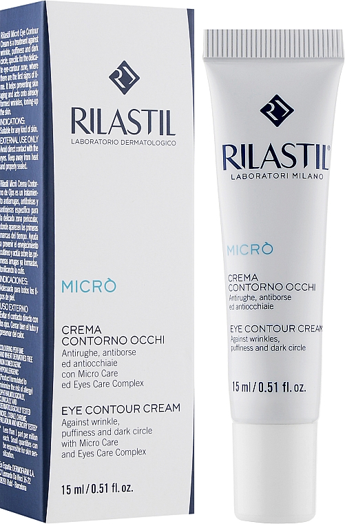 Антивіковий крем для зони навколо очей - Rilastil Micro Eye Contour Cream — фото N2