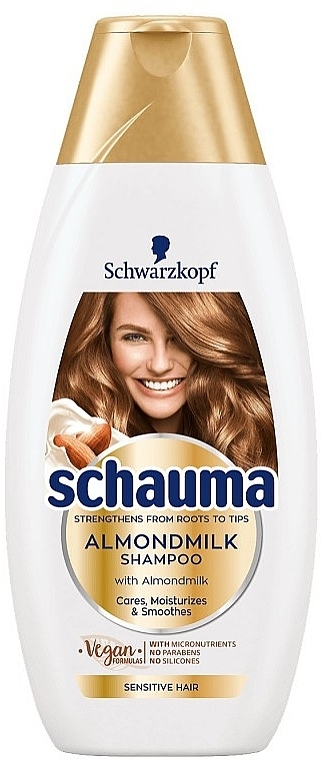 Шампунь для чутливої шкіри голови, з мигдальним молоком - Schauma For Sensitive Hair With Almond Milk