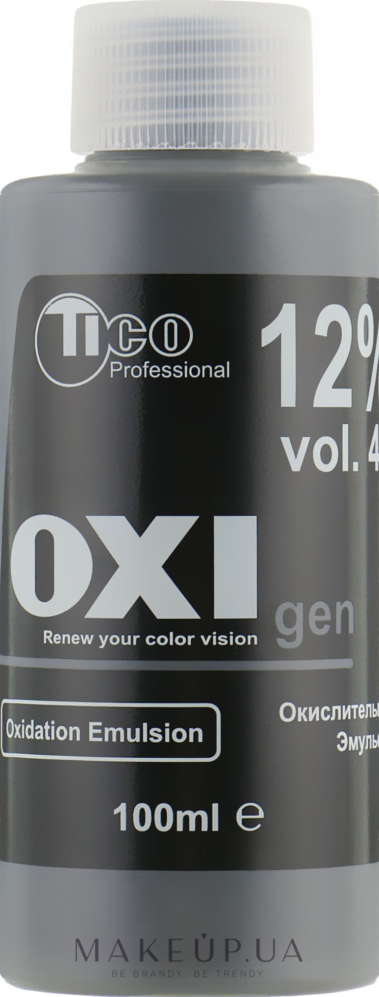 Окислительная эмульсия для интенсивной крем-краски Ticolor Classic 12% - Tico Professional Ticolor Classic OXIgen  — фото 100ml
