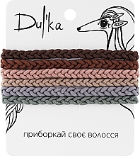Парфумерія, косметика Набір різнобарвних гумок для волосся UH717724, 6 шт - Dulka