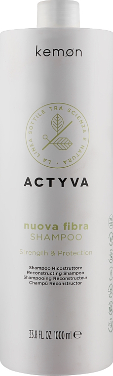 Шампунь для ослабленных и поврежденных волос - Kemon Actyva Nuova Fibra Shampoo — фото N3