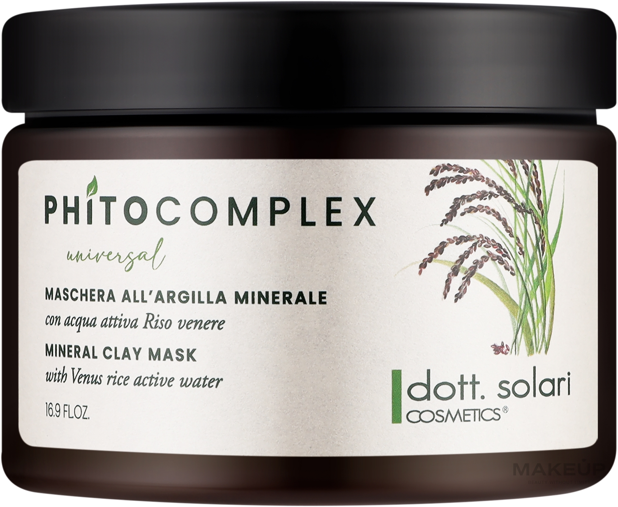 Маска для волосся - Dott. Solari Phito Complex Universal Mineral Clay Mask — фото 500ml