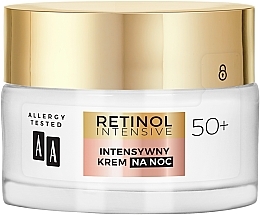 Интенсивный ночной крем для лица 50+ - AA Retinol Intensive Healthy Glow 50+ Night Cream — фото N2