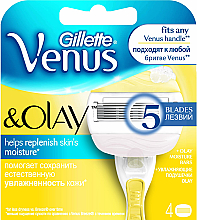 Духи, Парфюмерия, косметика УЦЕНКА Сменные кассеты для бритья, 4 шт. - Gillette Venus and Olay *