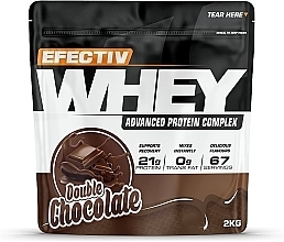 Сироватковий протеїн "Подвійний шоколад" - Efectiv Nutrition Whey Protein Double Chocolate — фото N1