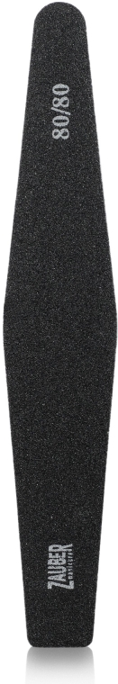 Пилка для ногтей черная ромб 80/80, 03-074A - Zauber — фото N1