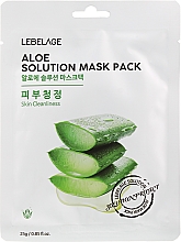 Маска для лица тканевая "Алоэ" - Lebelage Aloe Solution Mask — фото N1