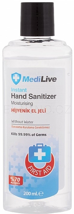 Дезінфікувальний засіб для рук - MediLive Instant Hand Sanitizer — фото N1