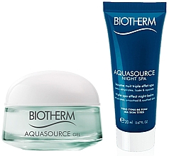 Духи, Парфюмерия, косметика Набор - Biotherm Aquasource (f/gel/15ml + f/balm/20ml)