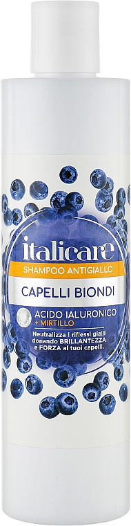 Шампунь для волос с антижелтым эффектом - Italicare Antiglallo Shampoo — фото N1