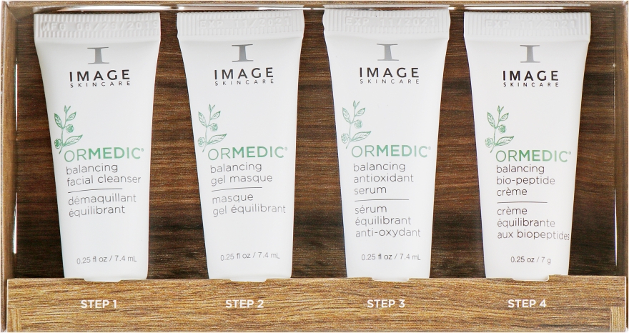 Набор - Image Skincare Ormedic Trial Kit (f/cleans/7.4ml + mask/7.4ml + ser/7.4ml + cr/7.4ml)  — фото N2