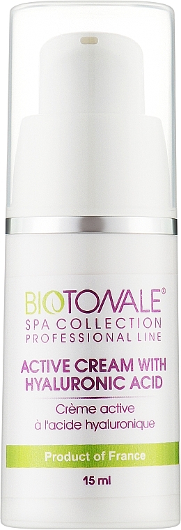 Активний крем з гіалуроновою кислотою - Biotonale Hyaluronic Acid Active Cream (пробник) — фото N1