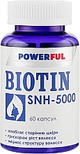 Харчова добавка в капсулах "Біотин. SNH-5000", 5000 мкг - Краса й здоров'я Powerful — фото N1