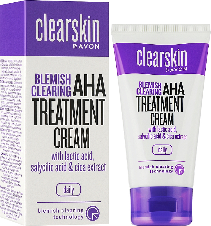Крем-догляд "Для проблемної шкіри обличчя" - Avon Clearskin AHA Treatment Cream — фото N2