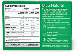 Омега-3 из трески, с витаминами А и Д3, 120 капсул - Perla Helsa Kids Omega-3 Cod Healthy Growth Dietary Supplement — фото N2