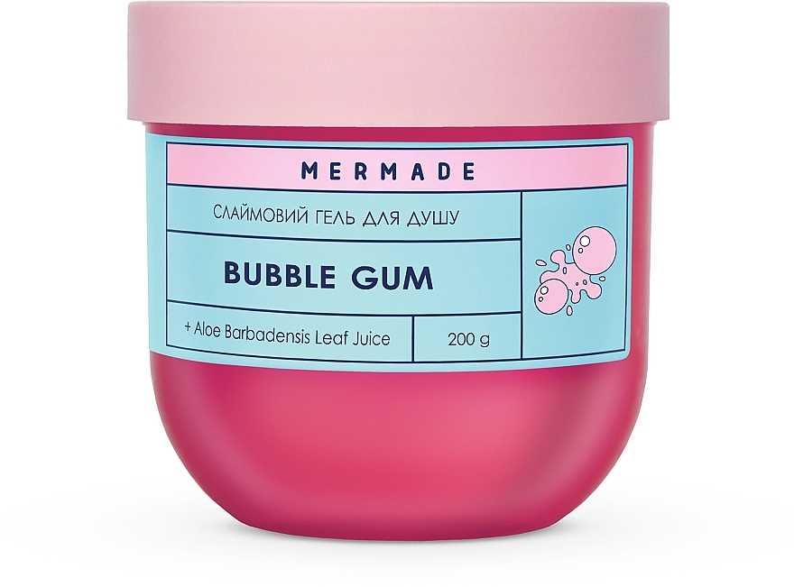 Слайм гель для душа - Mermade Bubble Gum — фото N1