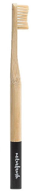 Бамбуковая зубная щетка, черная - NaturBrush Black Toothbrush — фото N1