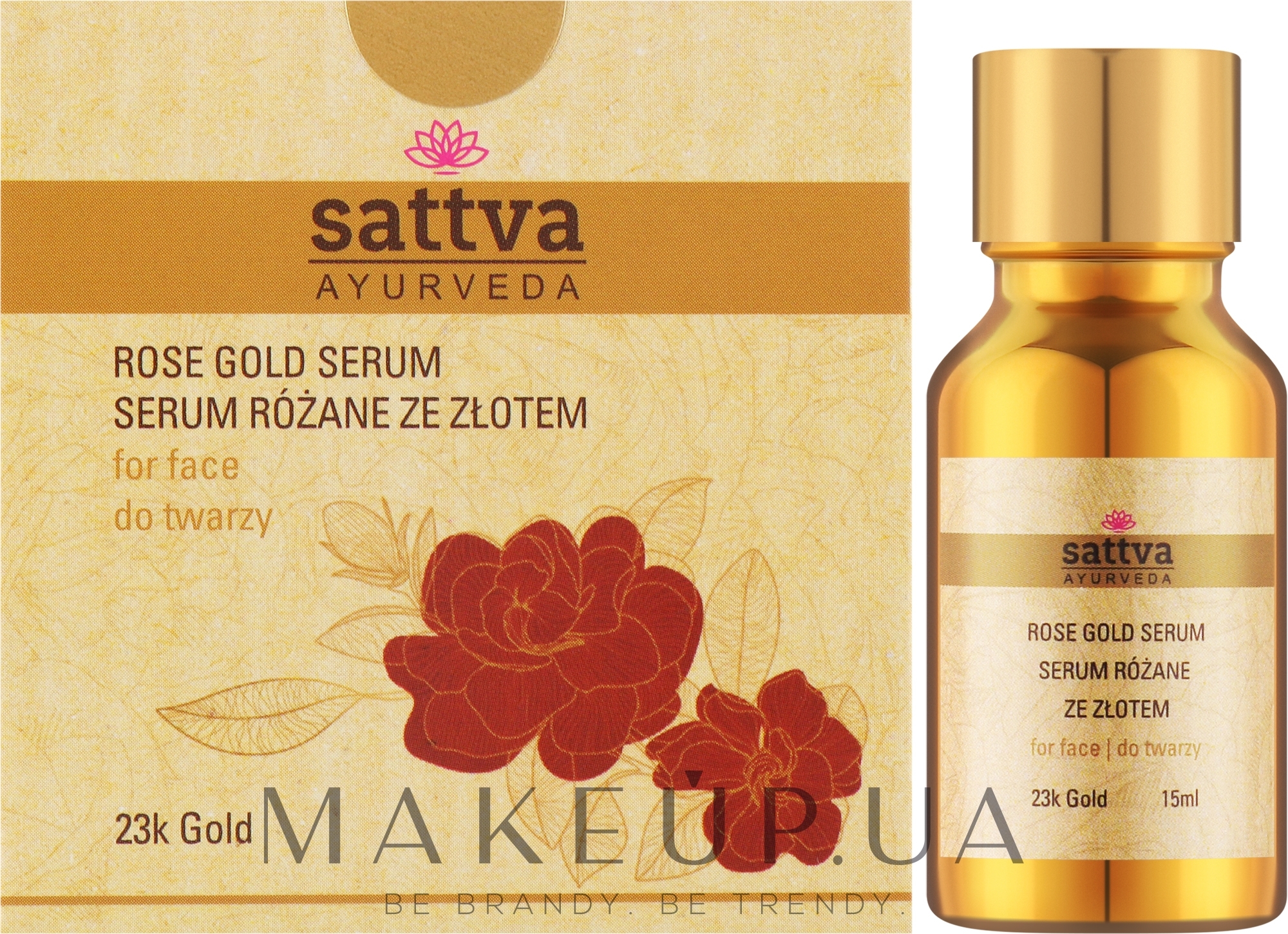 Сироватка для обличчя - Sattva Ayurveda Rose Gold Serum — фото 15ml