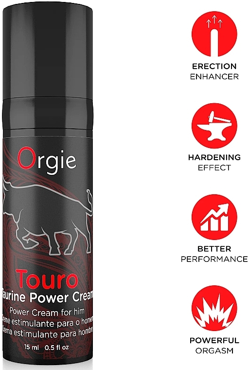Крем-пролонгатор для чоловіків - Orgie Touro Taurine Power Cream For Him — фото N3