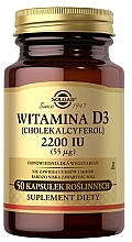 Парфумерія, косметика Дієтична добавка "Вітамін D3", 2200IU, 50 шт. - Solgar Vitamin D3 2200 IU