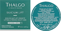 Підтягувальний і зміцнювальний нічний крем для обличчя - Thalgo Silicium Lift Intensive Lifting & Firming Night Care (змінний блок) — фото N2